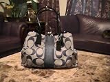 Women's Signature Black White/Black Jacquard Satchel: Black White/Black Satchel