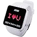Foxnovo Waterproof Touch Screen Boys Girls Sport LED Digital Wrist Watch (White)
