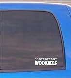 Protected By Wookies - Car, Truck, Notebook, Vinyl Decal Sticker #2621 | Vinyl Color: White