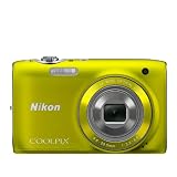 Nikon COOLPIX S3100 14 MP Digital Camera with 5x NIKKOR Wide-Angle Optical Zoom Lens and 2.7-Inch LCD (Yellow)