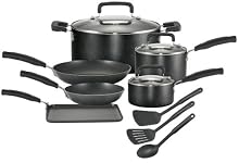 T-Fal Signature Nonstick 12-Piece Cookware Set Black