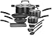 T-fal Signature Non-Stick 12-piece Cookware Set, Black