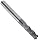 Melin Tool CCMG Solid Carbide Radiused Corner End Mill, AlTiN Coated, Single Cut, 4 Flutes, Center Cutting