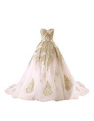 Strapless Sweetheart Empire   Waistline Organza Lace-Up Wedding Party Dress  with a Court Train 