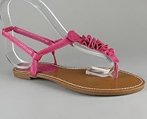 Ruffle T-Strap Sandal