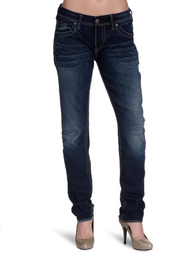 SILVER JEANS Damen Jeans L6130-SMD367, Gr. 26/31, Blau (SMD367) Preisvergleich