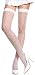 Lace Thigh Hi Stocking Hosiery 3 Color Choices Red Black or White Color: White