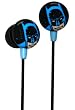 iHip DCF1030BM Vintage Batman Face Hi-Fi Noise Reducing Printed Ear Buds (Earphones) Black/Blue