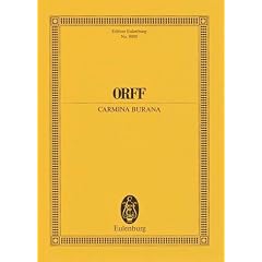 Carl Orff: Carmina Burana, Edition Eulenburg: Studienpartitur (Noten).