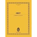 Carl Orff: Carmina Burana, Edition Eulenburg: Studienpartitur (Noten).