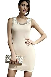 Backless Polyester Sheath Bodycon Dress/Party Dress/Mini Dress 