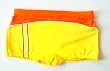 Mens Seamless Front Boy Leg Swimsuit Yellow/Orange Sizes 30-36