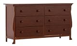 Stork Craft Carrara 6 Drawer Dresser, Espresso