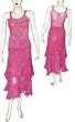 Skirt Set Georgette Embroidery Womens Casual Sundresses Size P (skts040)