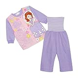 ▲▽ディズニー【Disney】国内正規品△▼プリンセスソフィアあったか三層キルトはらまき付きパンツ前開きパジャマ（練習ボタン）80cm：90cm：95cm (95cm, プリンセスソフィア)