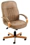 Boss Microfiber Executive Chair, Stone