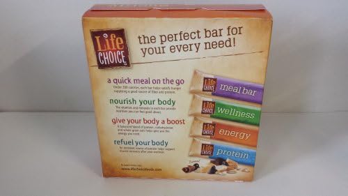 Life Choice Nutrition Bar Energy -Peanut Butter and Chocolate Chip Flavor