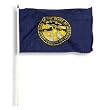 Nebraska Flag 12 x 18 inch