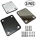 TIHOOD 3PCS Electric Guitar Neck Plate with Crews, Guitar Neck Plate for Replacement Electric Guitar Part