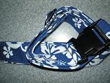 Hawaii Luggage Strap Blue Aloha Print