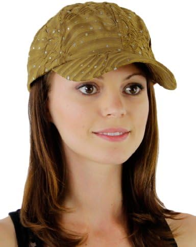 Glitzy Game Sequin Trim Baseball Cap in 21 Assorted Colors