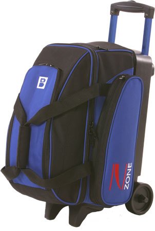 Brunswick Competitor Z Blue Black 2 Ball Roller Bowling Bag