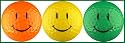 Smiley Face Golf Balls - Optic Colors