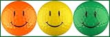 Smiley Face Golf Balls - Optic Colors