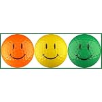 Smiley Face Golf Balls - Optic Colors