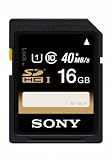 Sony 16GB SDHC/SDXC Class 10 UHS-1 R40 Memory Card (SF16UY/TQMN)