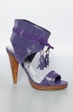 Naughty Monkey The Metal Mama Heel in Purple,Shoes for Women