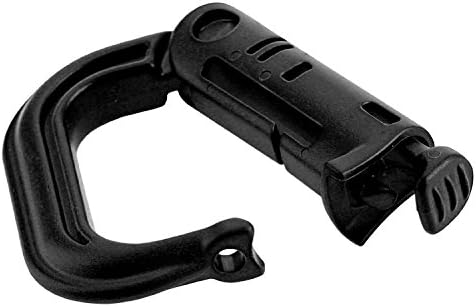 Grimloc D-ring Vest Backpack Keychain Clip Multipurpose Camping Climbing Outdoor Plastic Clip (Black)