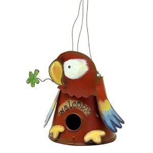 Metal Parrot Birdhouse by 