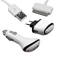 BIGtec 3 in 1 Zubeh�r Set Ladeger�t KFZ / Netzteil Ladekabel USB Datenkabel f�r iPad iPhone 4 3G 3Gs iPod Nano 5G 6G Touch 2G 3G 4G Mini Photo Video Touch Classic Nano ipad
