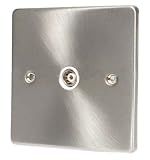SATIN CHROME TV SOCKET  C434BCW