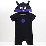 アンパンマン なりきり変身 半袖カバーオール バイキンマン 80ｃｍ/90ｃｍ TA4492 (80cm)