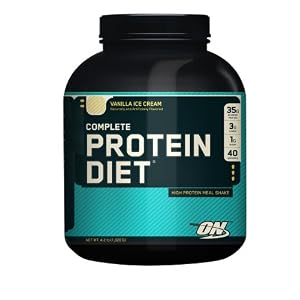 Optimum Nutrition Complete Protein Diet Meal Shake Mix, Vanilla Ice Cream, 67.2 Ounces