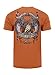 Harley-Davidson Screamin' Eagle Men's T-Shirt, Eagle Pipes, Orange HARLMT0222