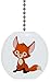 Baby Fox Solid Ceramic Fan Pull