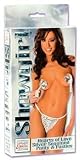 California Exotics Showgirl Hearts of Love Sequined Panty & Pasties, Silver