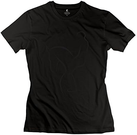 Vintage Dressage Stick Figure Riding Horse Crew-Neck Woman's Tshirt Black Size XXL
