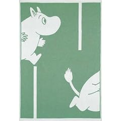 Mumins - Babydecken -Mumin geht!- Gr�n, 72x105 cm (Ekelund)