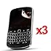 Electromaster(TM) Brand - 3X Privacy LCD Screen Protector Cover Film for Blackberry Bold Touch 9900 / 9930 Phone
