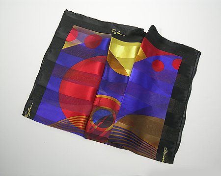 Setting Sun Square Silk Scarf
