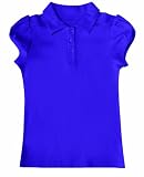CLASSROOM Girls 7-16 Interlock Yoke-Back Polo Shirt