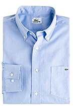 Long Sleeve Washed Oxford Shirt With Button Down Collar