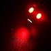 YM E-Bright 20-Pack Red BA9S 5050 5SMD Led Bulbs Car Door Lights Wedge Light 12V