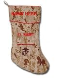 Camosock-Personalized custom embroidered US Marines desert digicam military christmas stocking