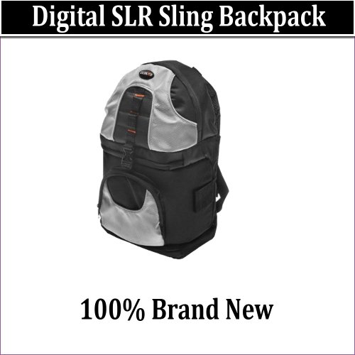 Sling Backpack Camera Case for NIKON SLR D3000 D5000 (WEATHERPROOF)