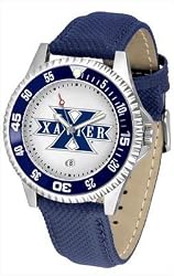Xavier Musketeers Suntime Competitor Poly/Leather Band Watch - NCAA College Athletics